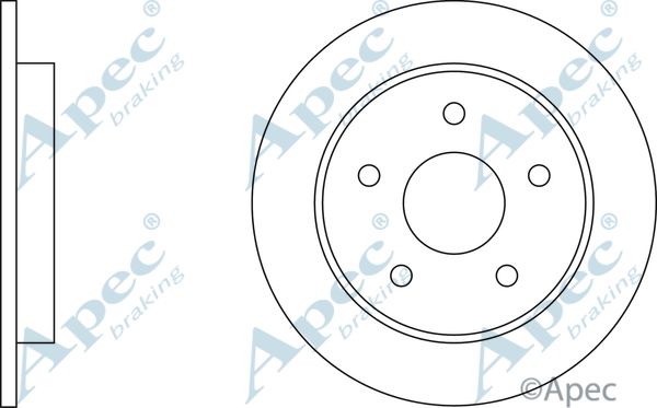 APEC BRAKING Bremžu diski DSK576